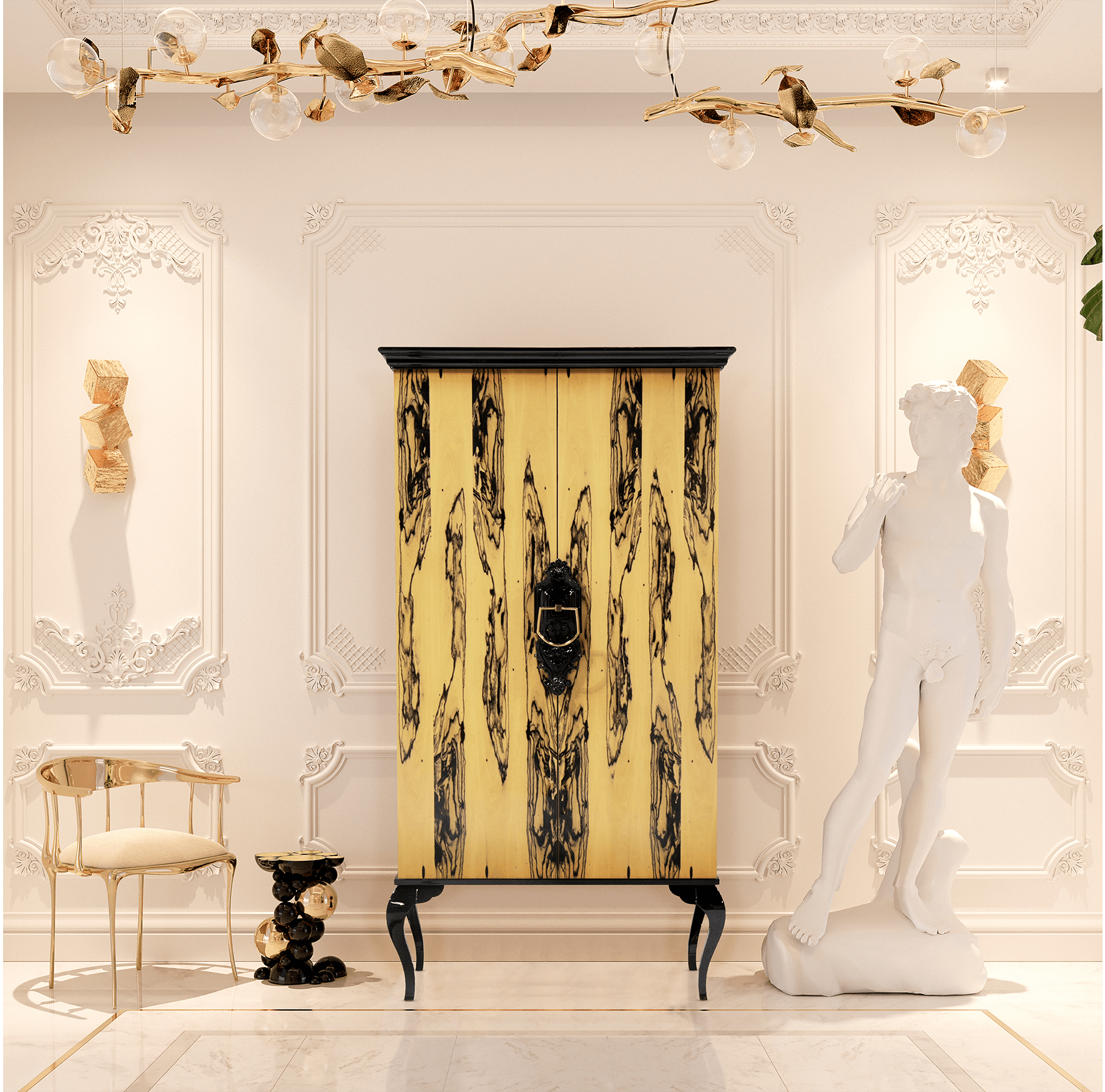 Hebanowa szafka Royal Louvre