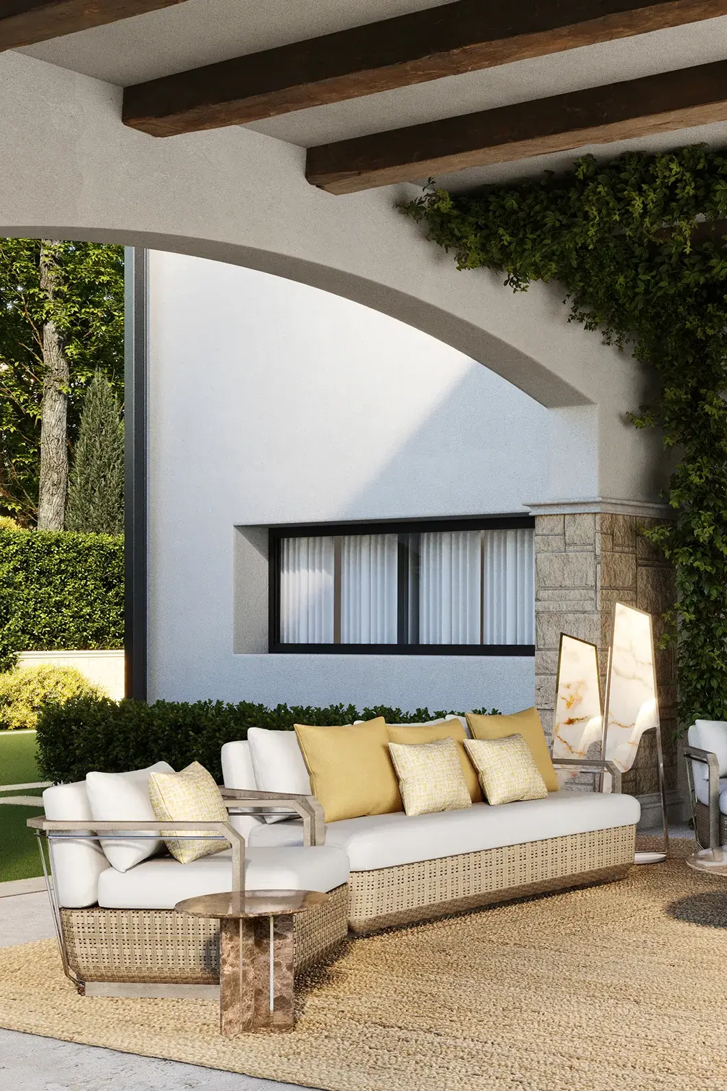 Drewniana sofa ogrodowa Heritage - 2