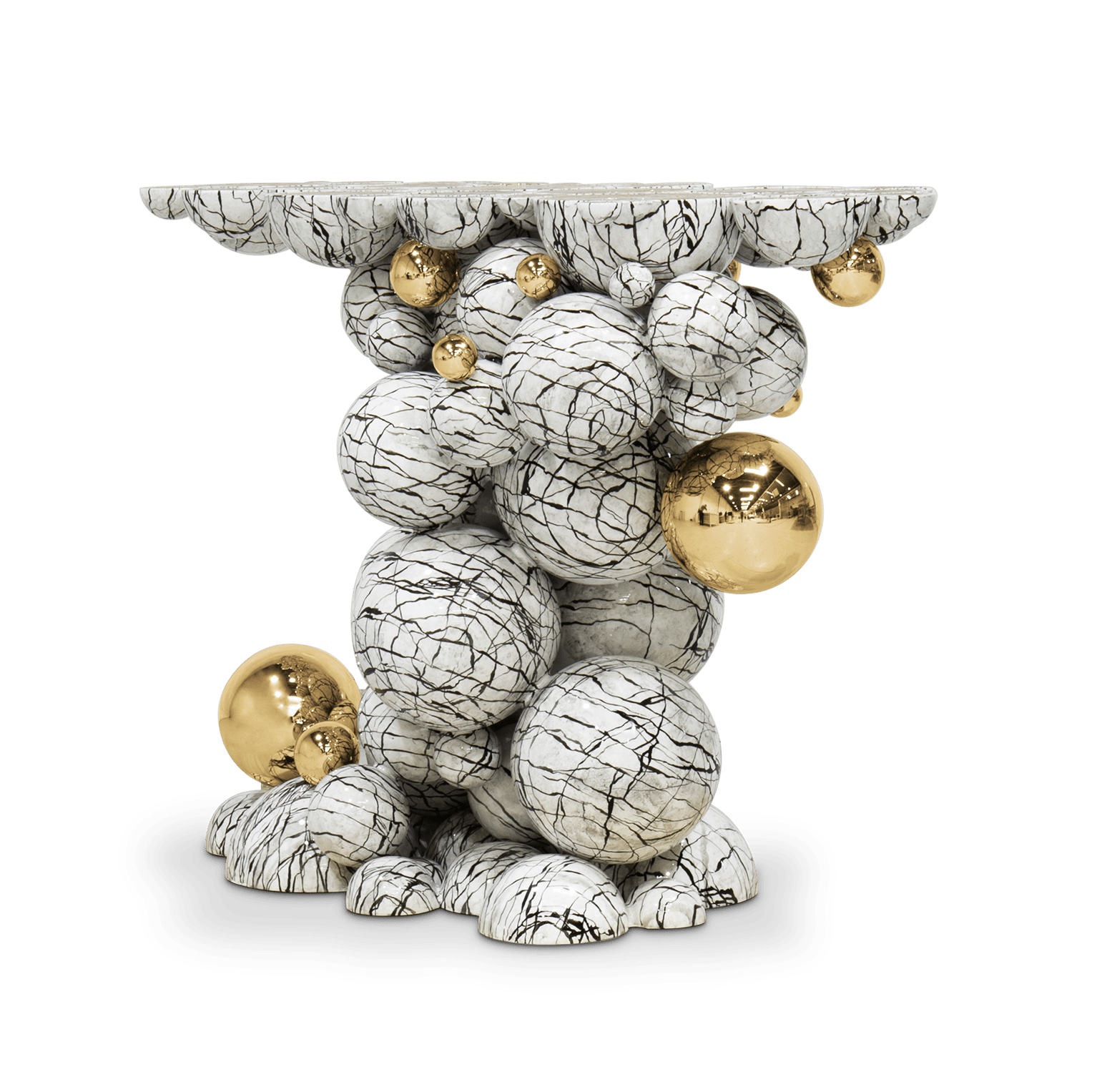 Konsola z imitacji marmuru Orbit