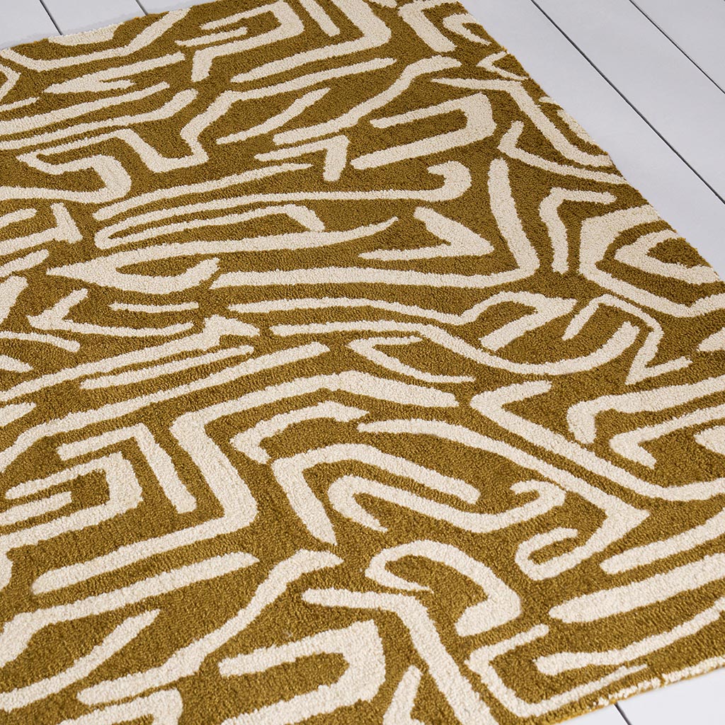 Dywan zewnętrzny Melodic Ochre/Gold | Rozmiar: 200 x 280 cm