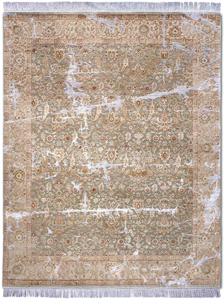 Dywan Cracks No. 43 Blue Grey | Rozmiar: 305 x 427 cm