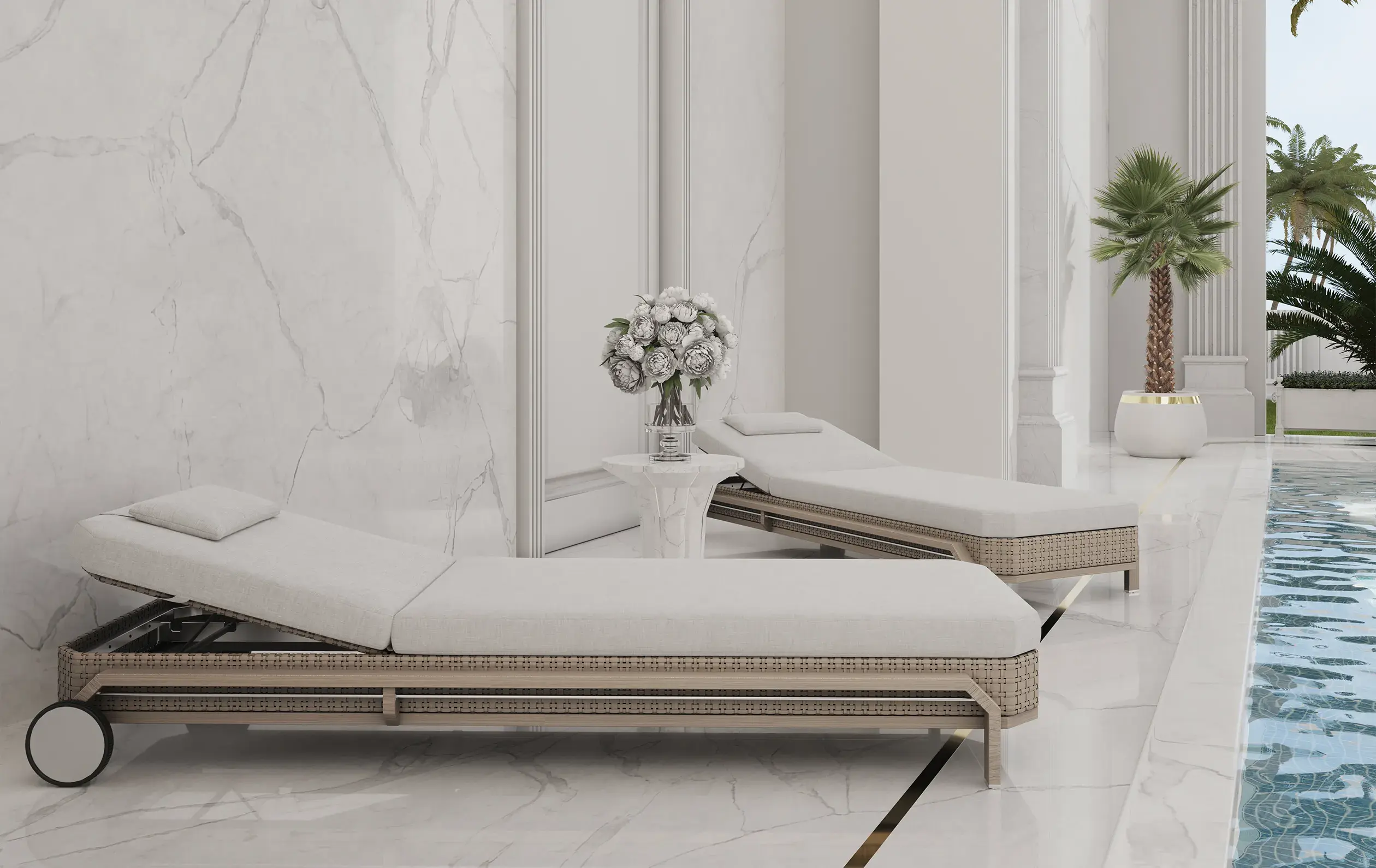 Drewniany leżak ogrodowy Heritage - 5