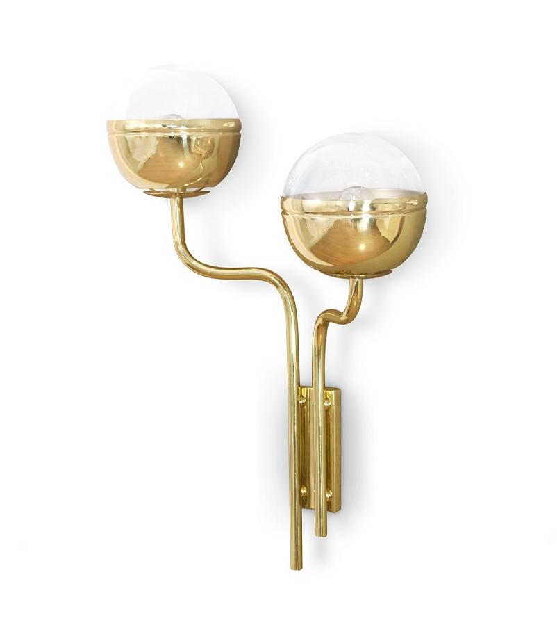 Kinkiet mosiężny elegancki