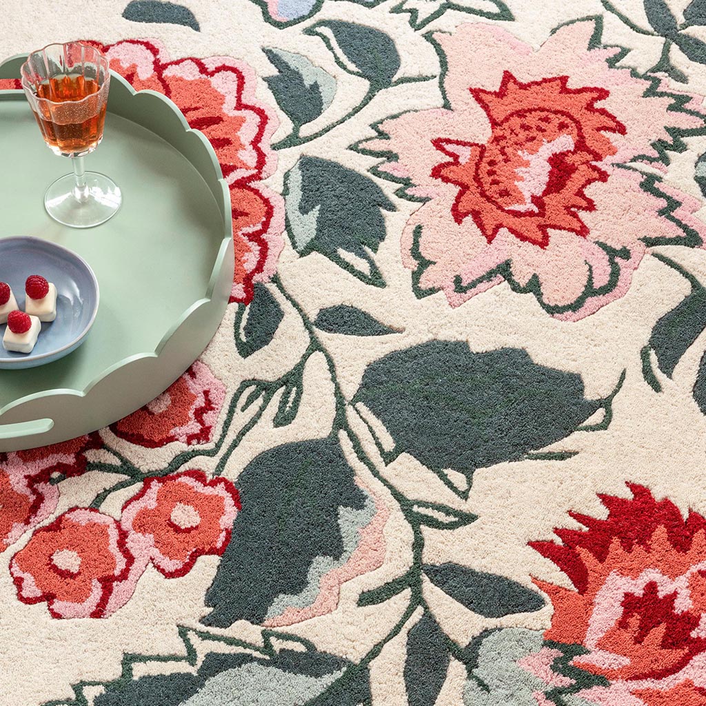 Dywan Wendling Floral Poppy Red | Rozmiar: 250 x 350 cm