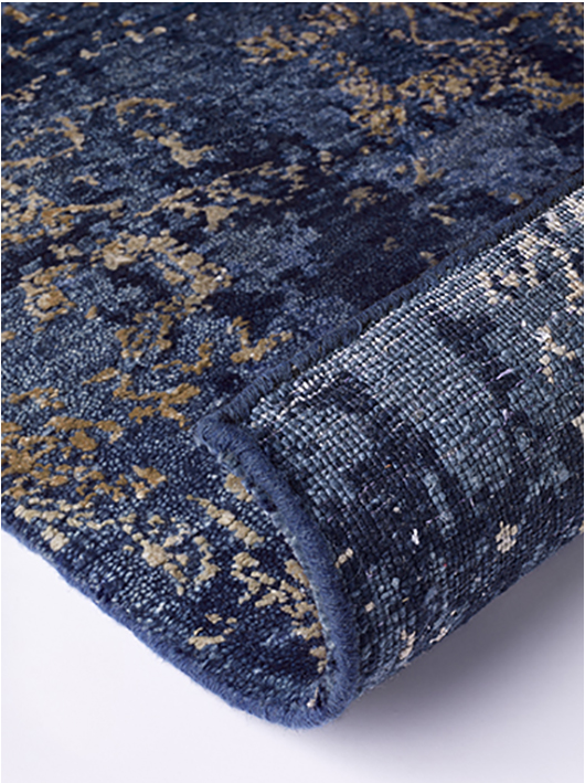 Dywan Abstract Blue Gold | Rozmiar: 170 x 240 cm