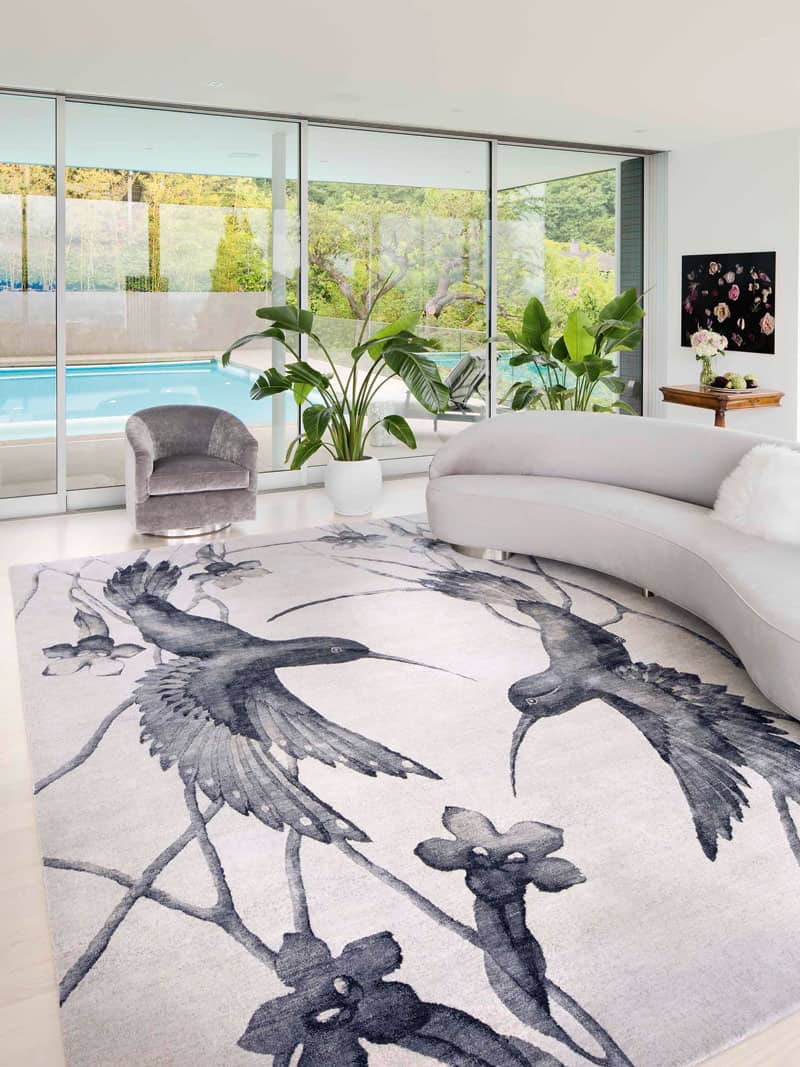 Dywan Hummingbirds No. 02 Silver