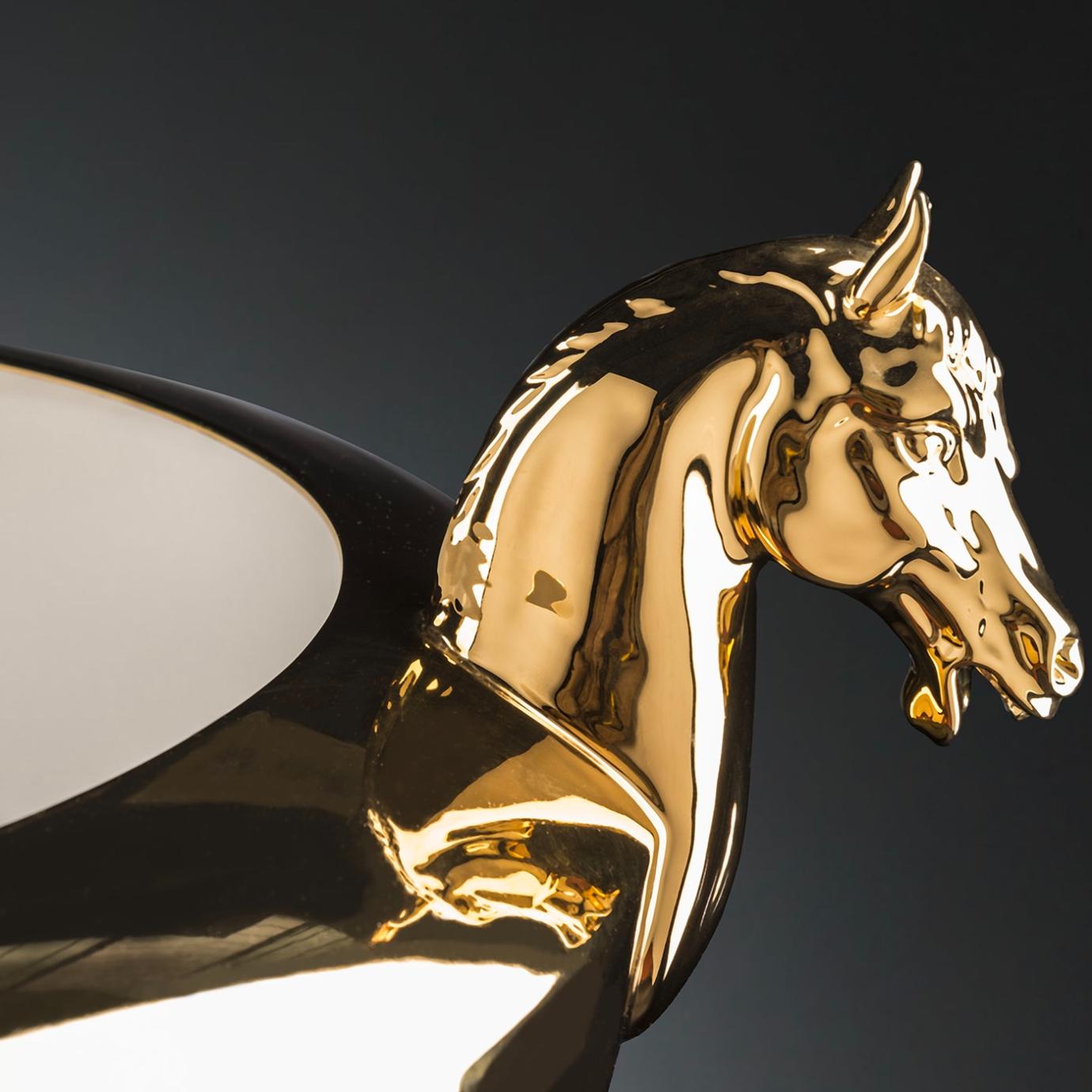 Pozłacany wazon Horse Golden
