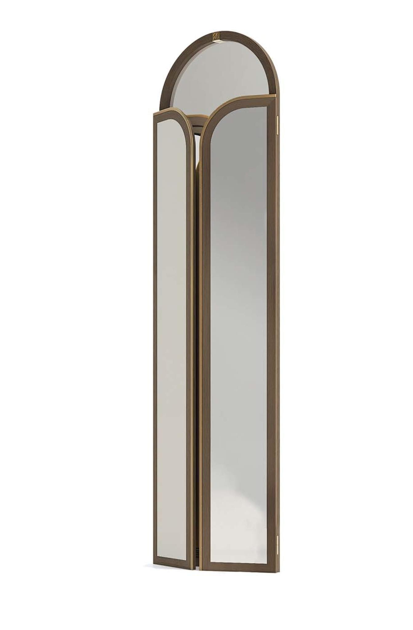 Parawan składany z lustrem Elegance