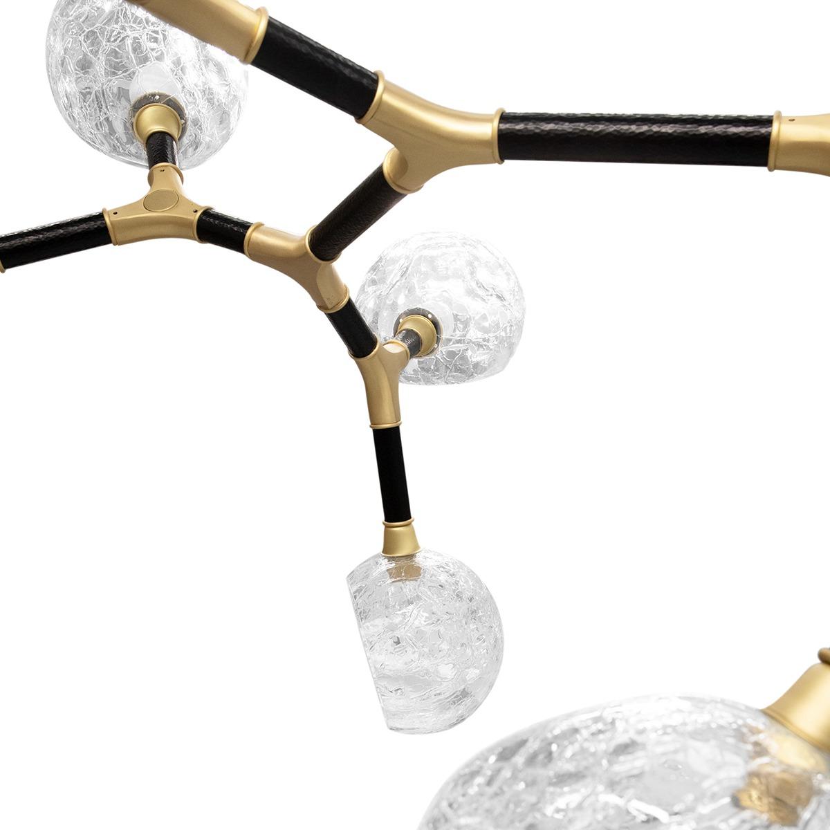 Lampa wisząca nieregularna wieloabażurowa duża