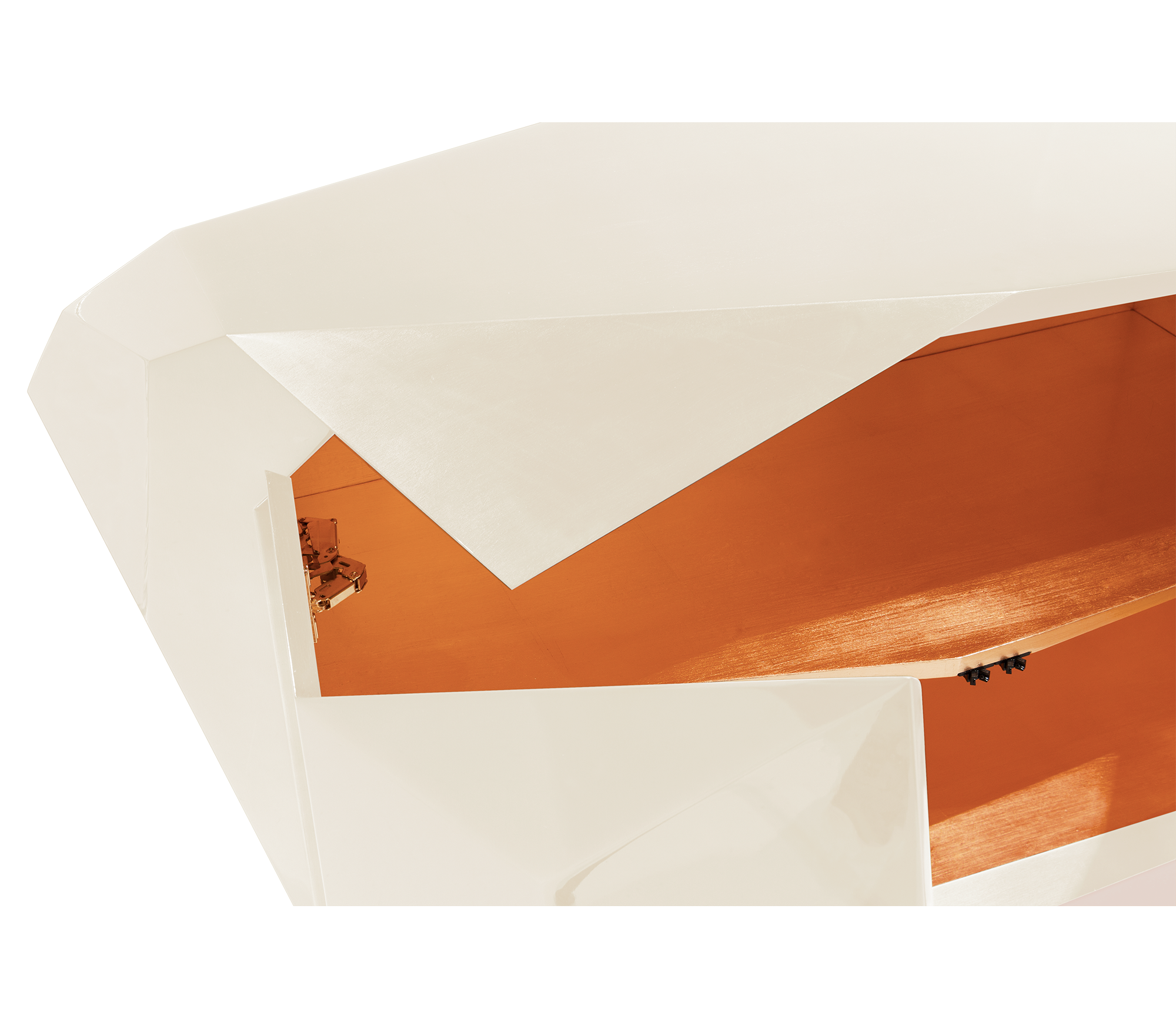 Kremowy kredens Prism
