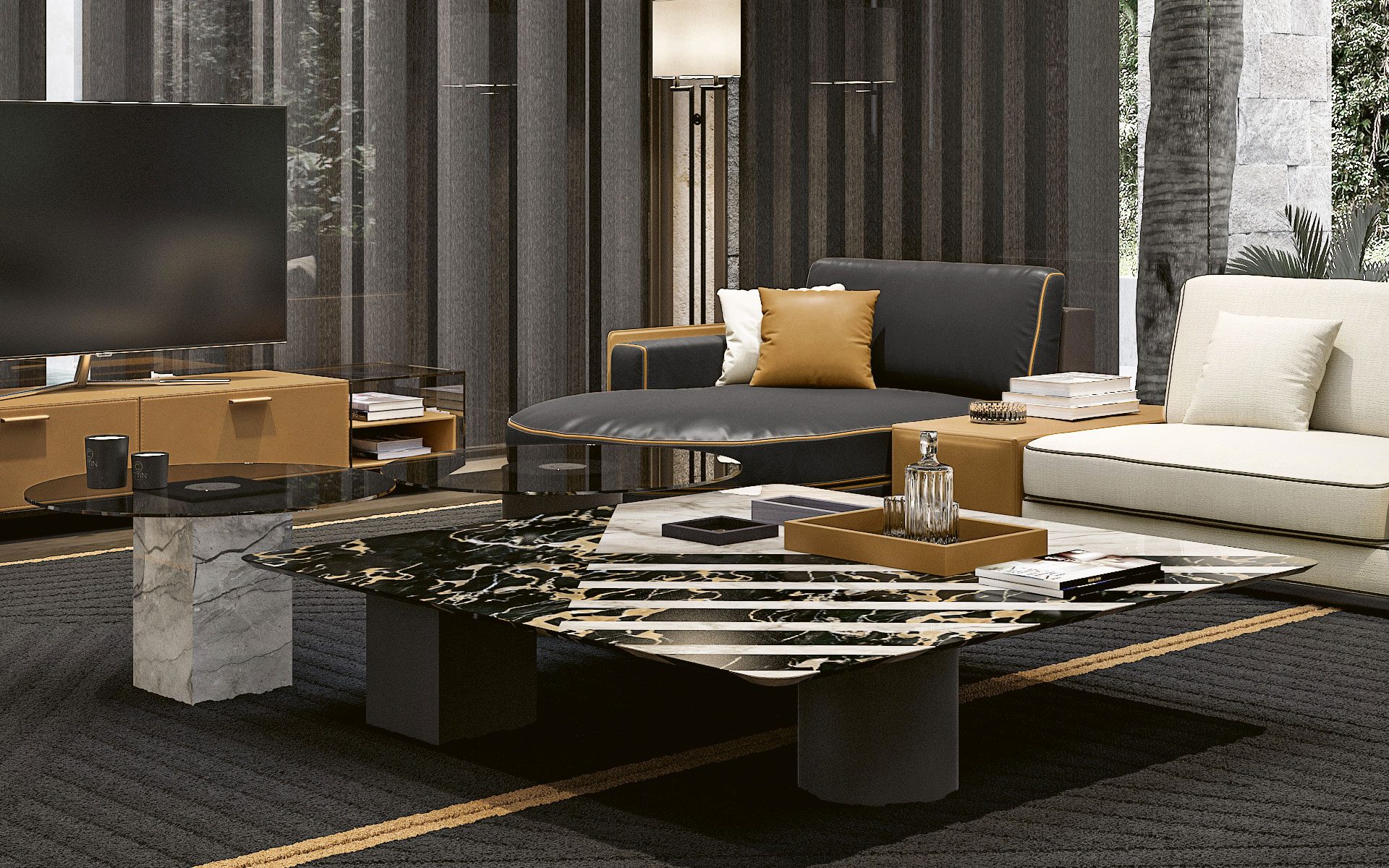 Duży unikalny stolik kawowy