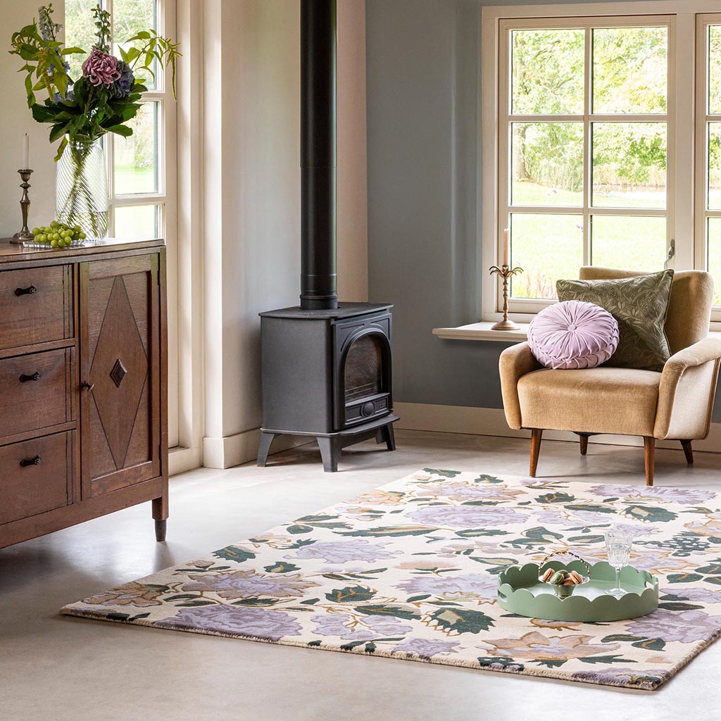 Dywan Wendling Floral Heather Pu | Rozmiar: 200 x 280 cm