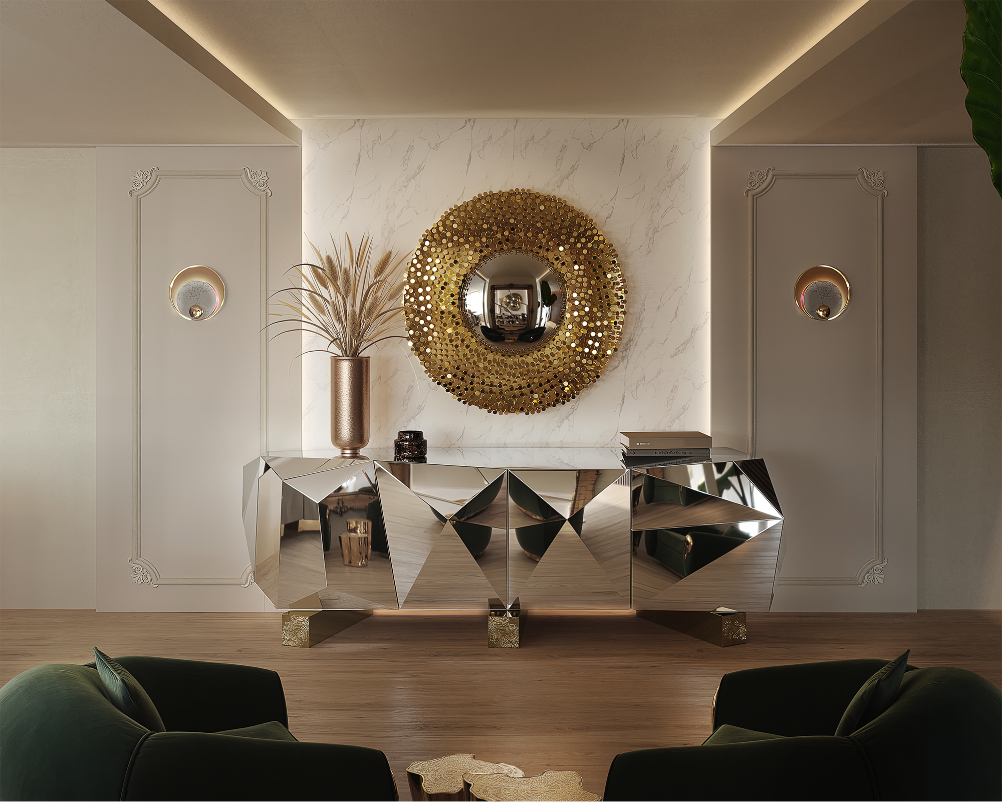 Kredens XL Prism z pirytem