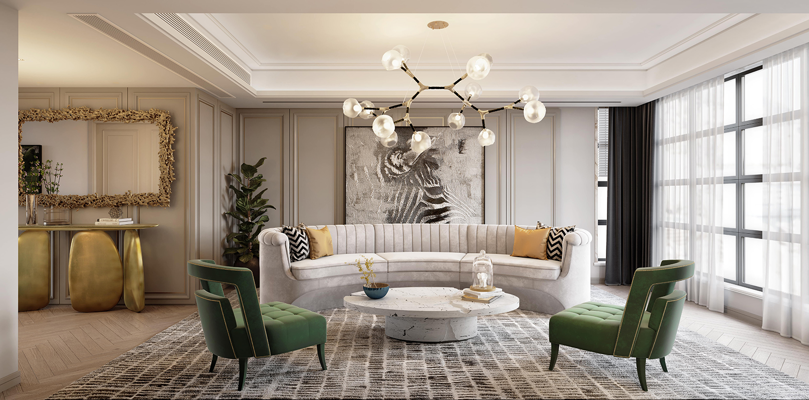 Lampa wisząca nieregularna wieloabażurowa - 1