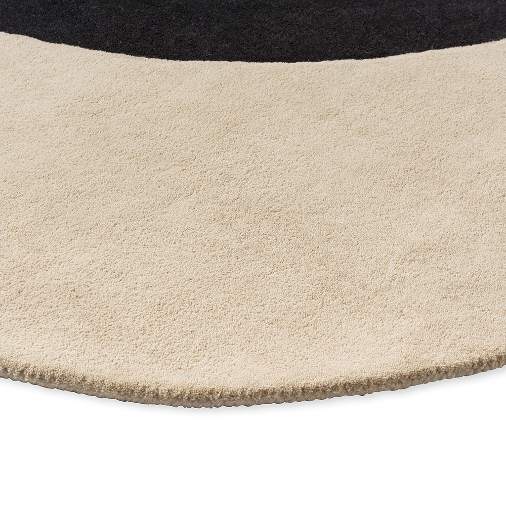 Dywan Flower Spot Ecru / Black 158409 | Rozmiar: Ø 200 cm