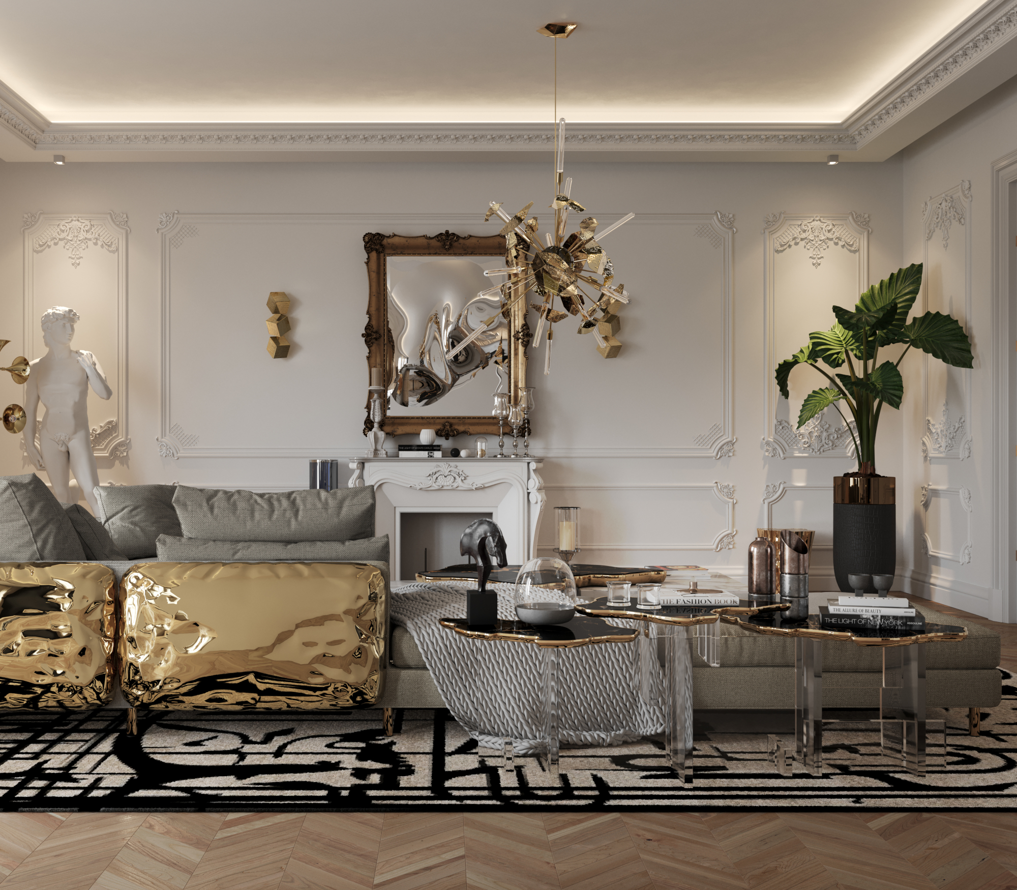 Stolik boczny Nero Obsidian XL