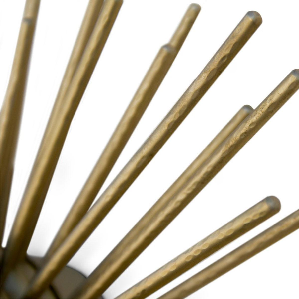 Kinkiet mosiężny promienisty