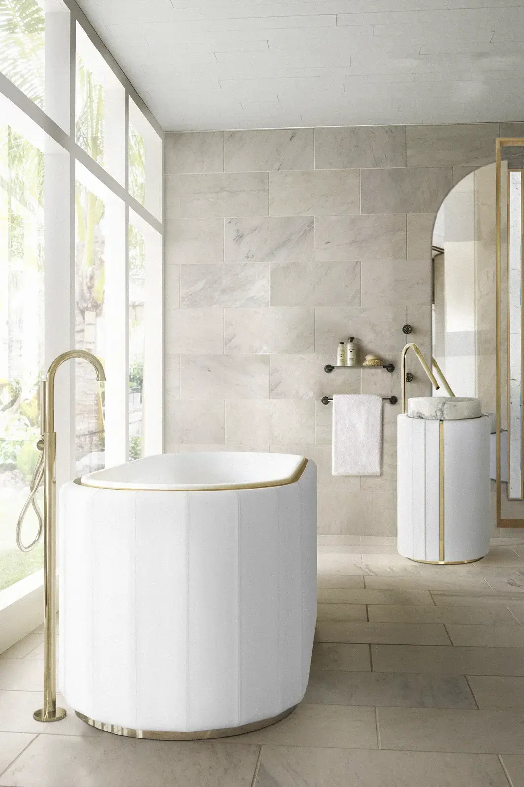 Umywalka wolnostojąca Imperial White