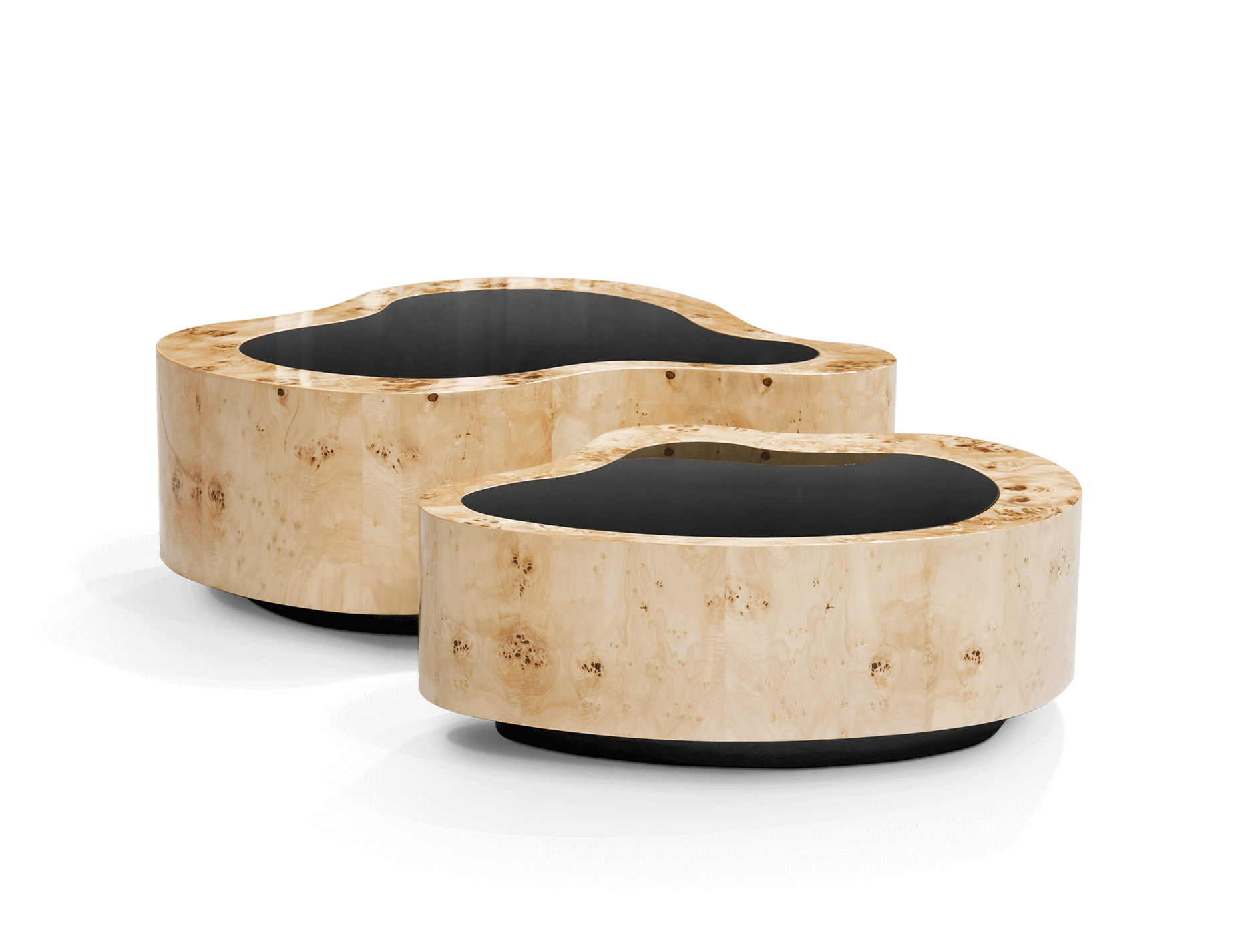 Zestaw stolików Crest z drewna topoli