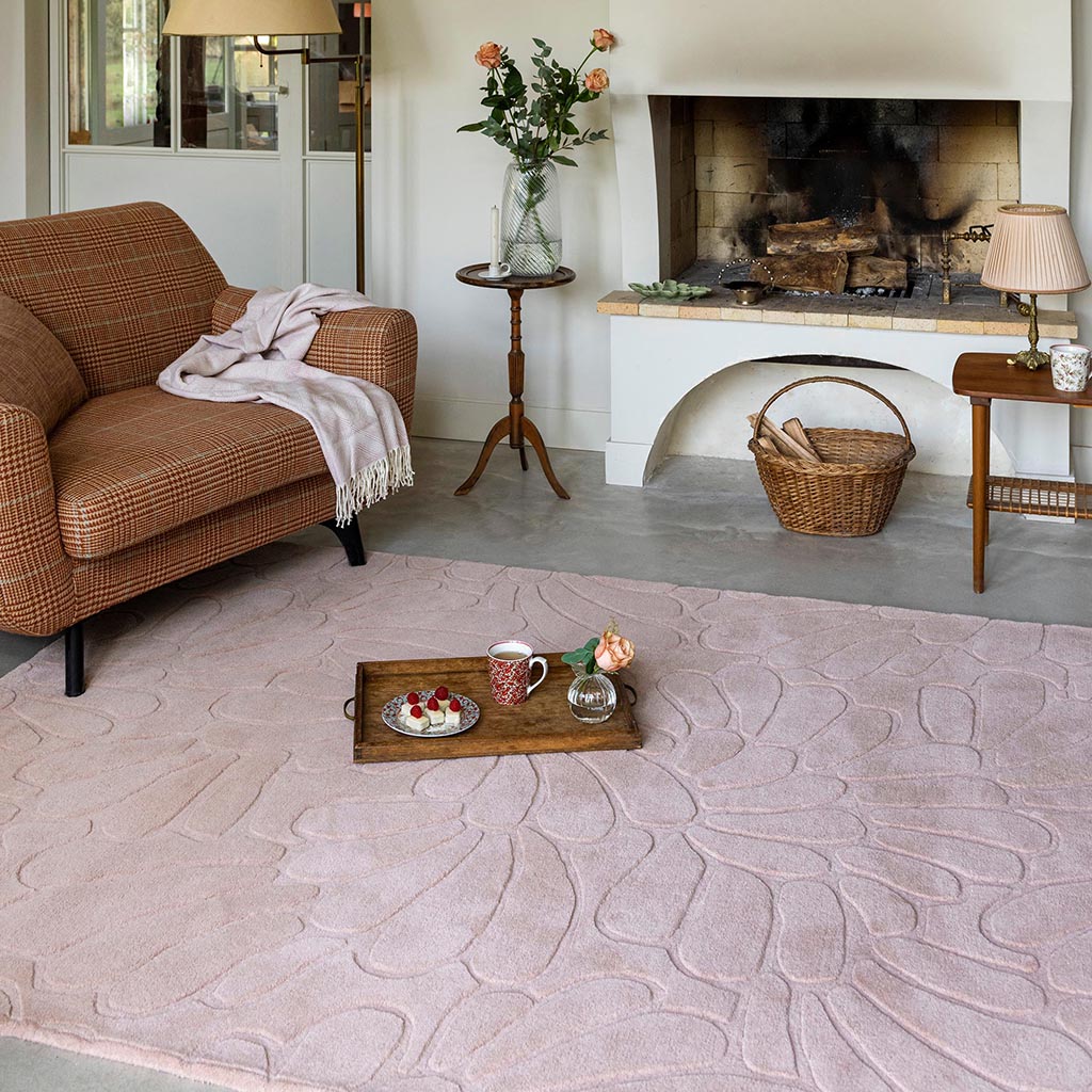 Dywan Coleby Petals Chalk Pink | Rozmiar: 140 x 200 cm