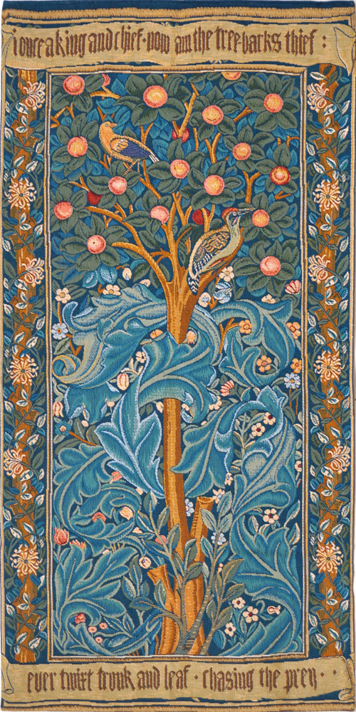 Gobelin The Woodpecker with Parchment William Morris | Rozmiar: 75 x 154 cm