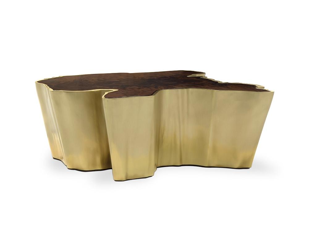 Stolik kawowy z naturalną krawędzią