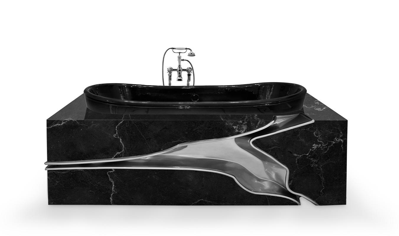 Wanna marmurowa o łamanym wzorze