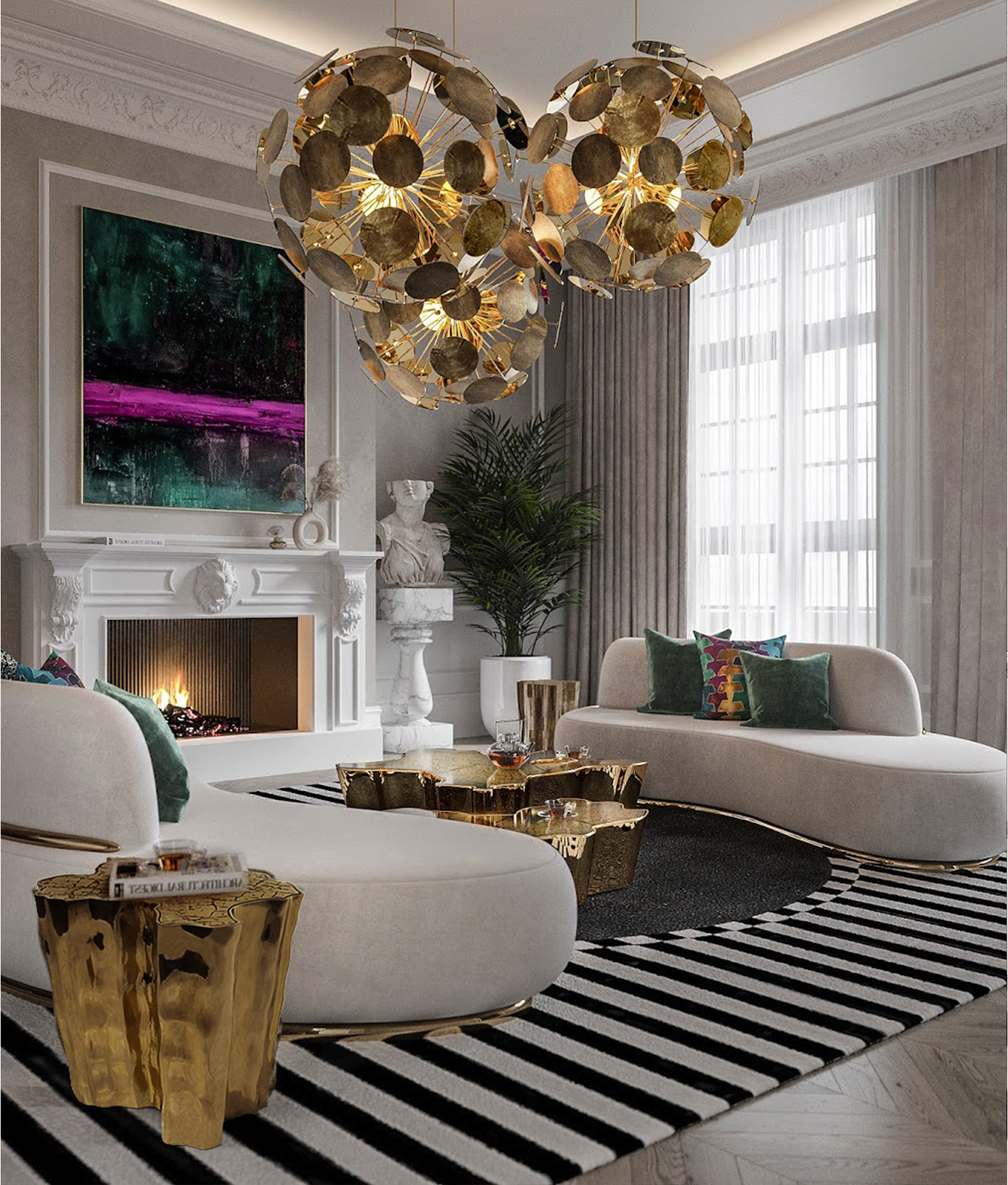 Stół kolumnowy Obsidian