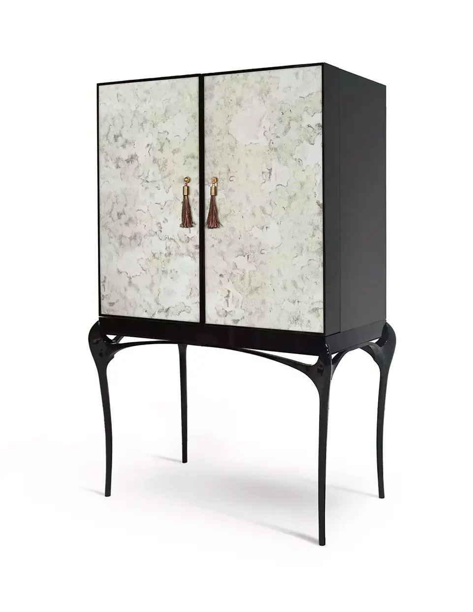 Szafka barowa Allure z postarzanego lustra