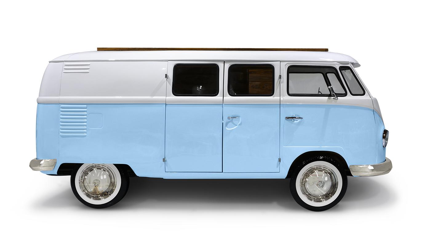 Niebieski zestaw sypialniany Traveler’s Caravan