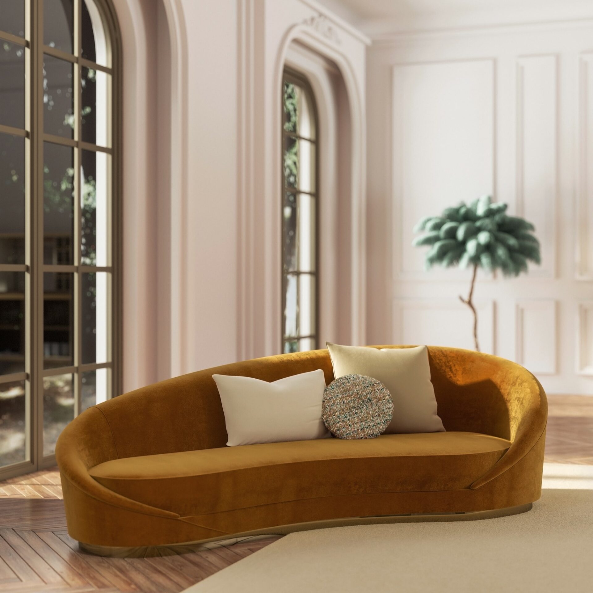 Zakrzywiona sofa Wavy