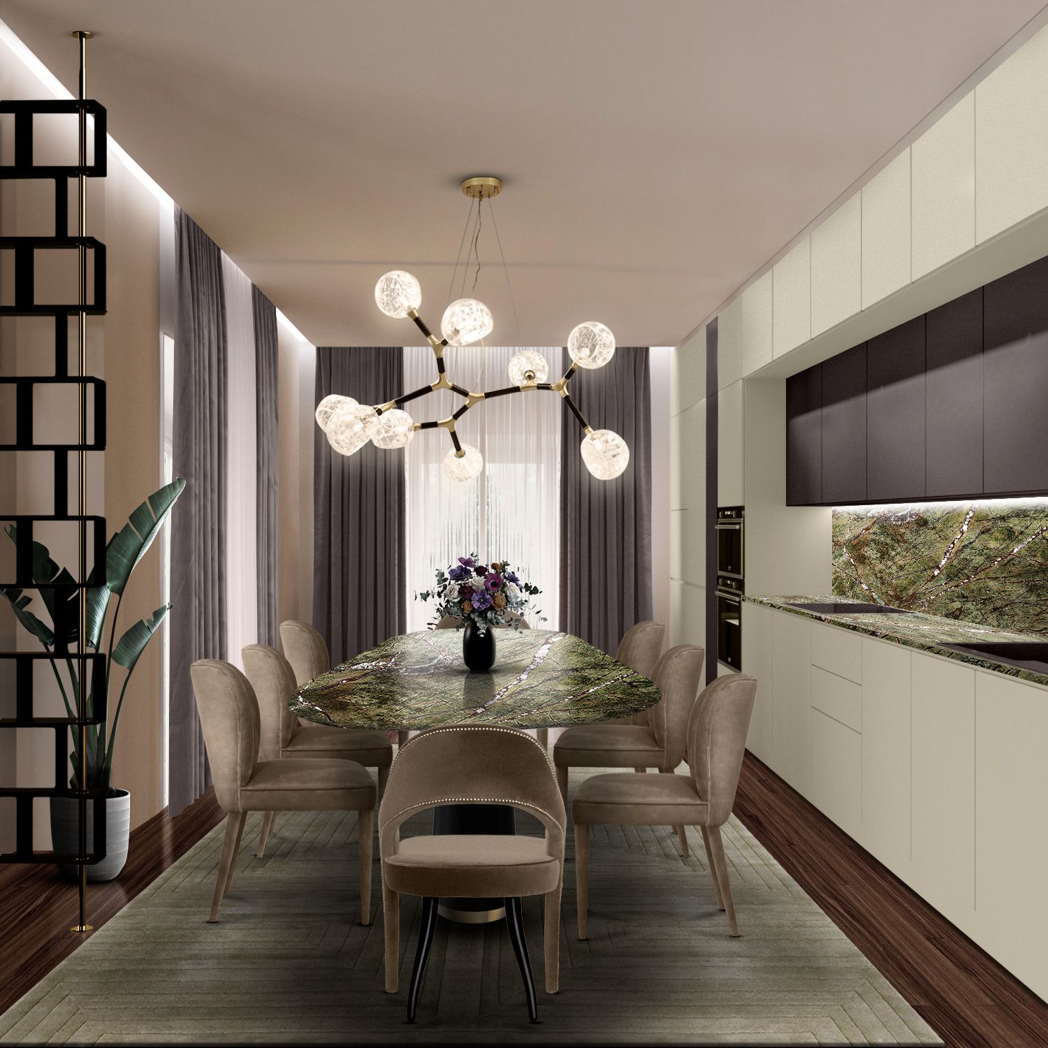 Stół jadalny marmurowy