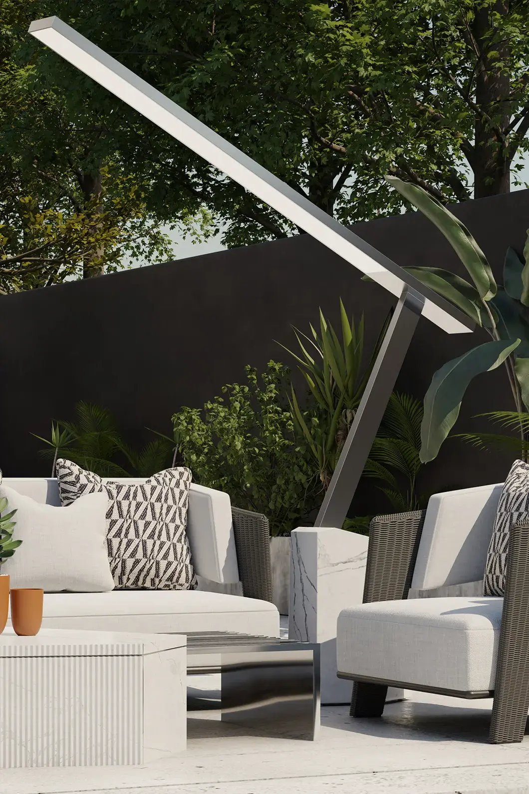 Zewnętrzna lampa podłogowa Horizon - 4