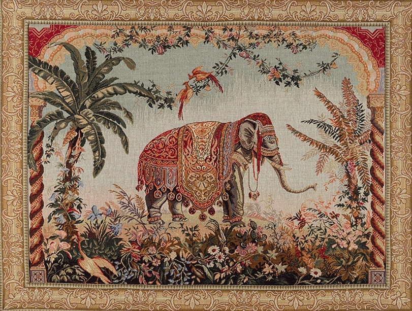 Gobelin Elephant with Border | Rozmiar: 50 x 67 cm