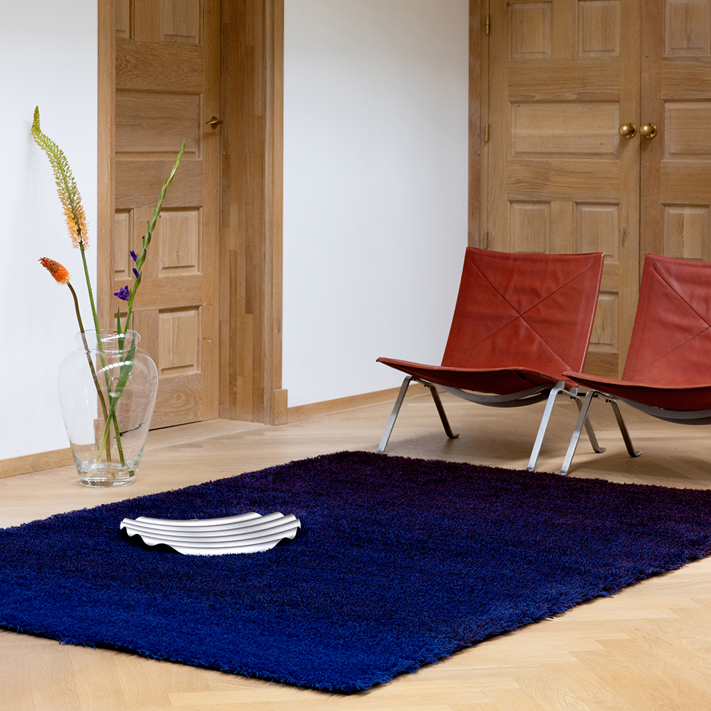 Dywan Shade High electric blue/aubergine 011918 | Rozmiar: 200 x 300 cm