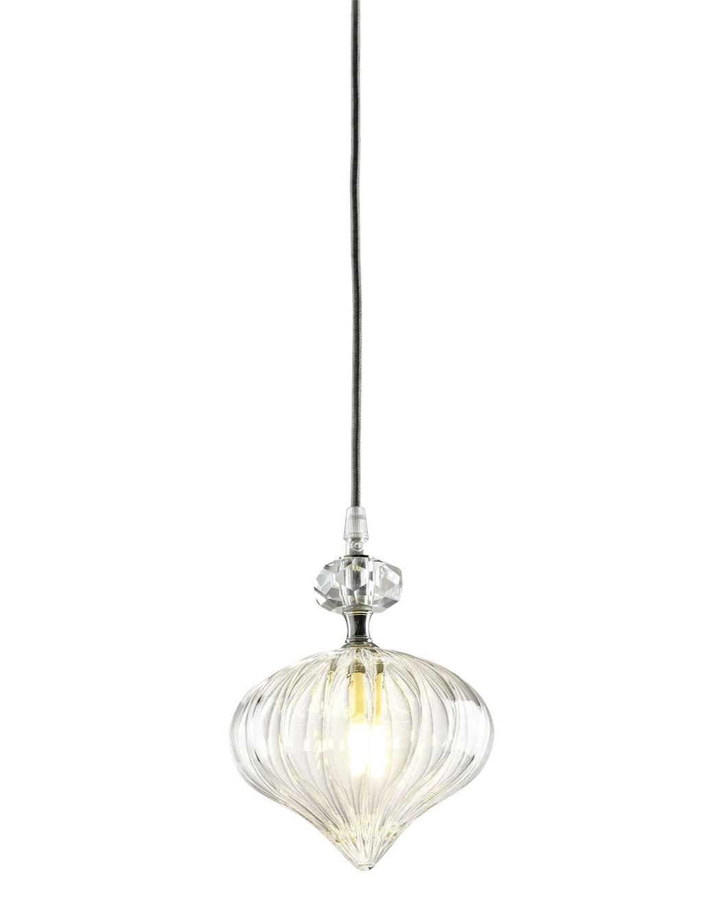Dmuchana szklana lampa wisząca