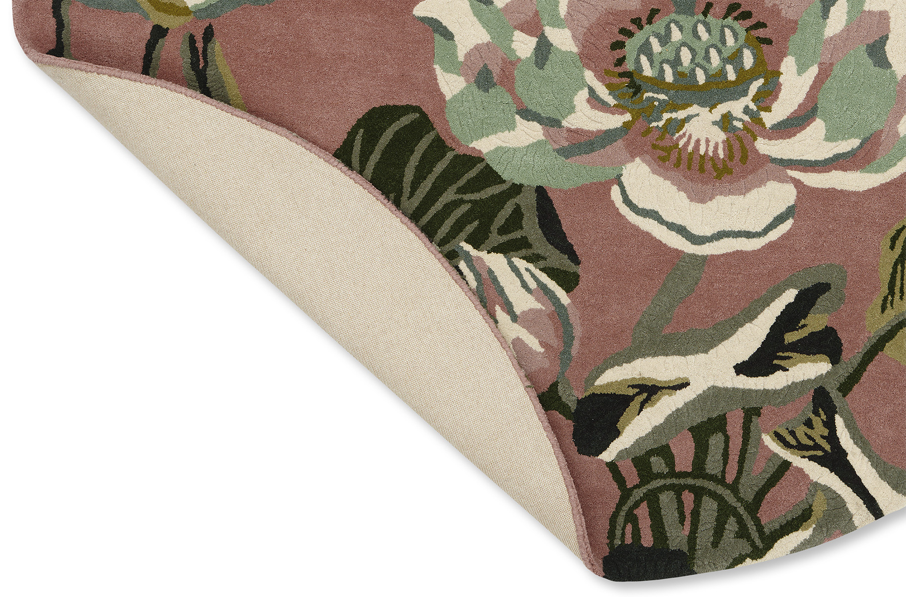 Dywan Okrągły Waterlily Dusty Rose 38602 | Rozmiar: Ø 150 cm