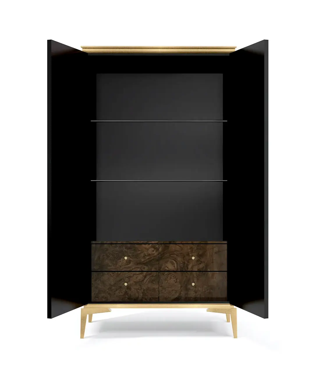 Szafka Nirvana z forniru korzenia orzecha