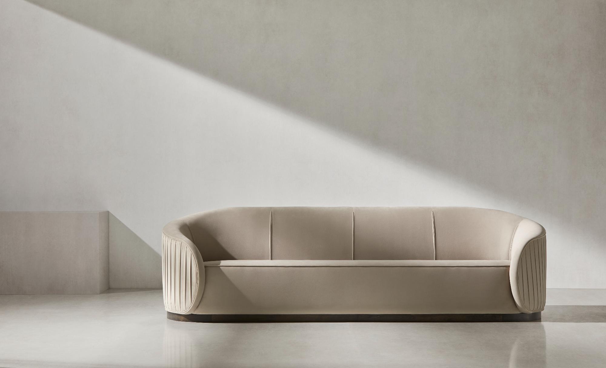 Duża beżowa sofa Abano
