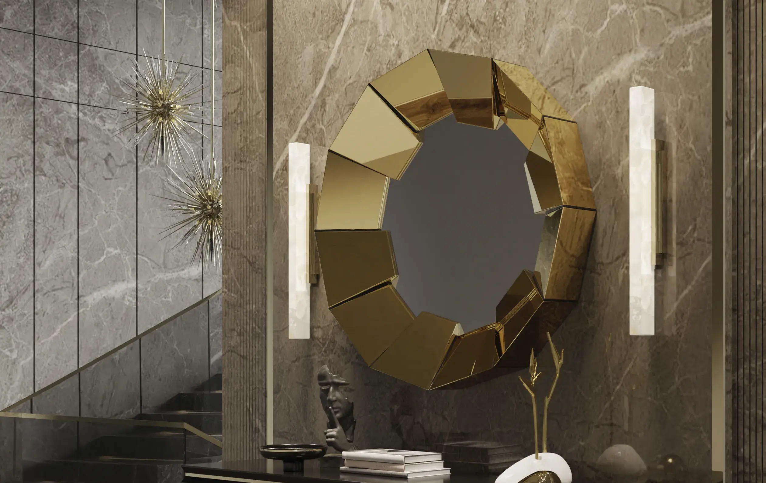 Lustro Radiance złote - 3