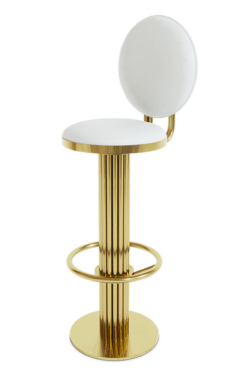 Stołek barowy Keira Round