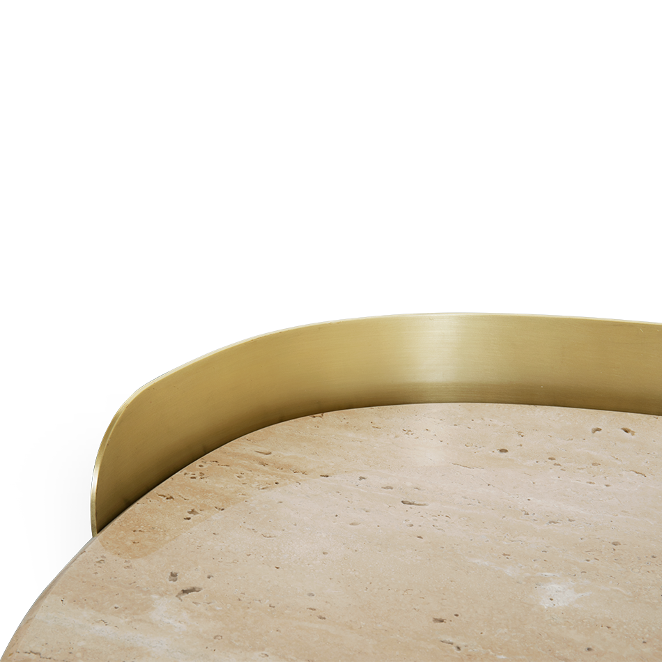 Owalny stolik boczny Franklin Scott