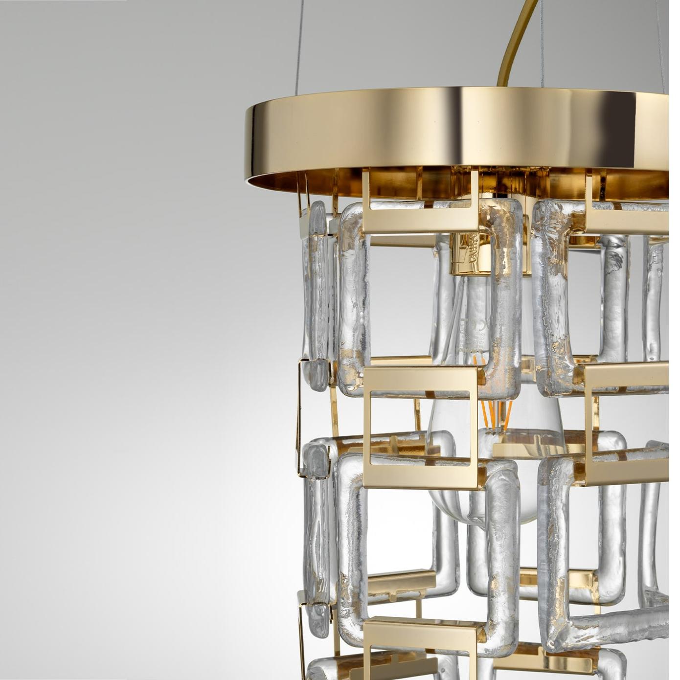 Żyrandol Bracelet złoty muranowski