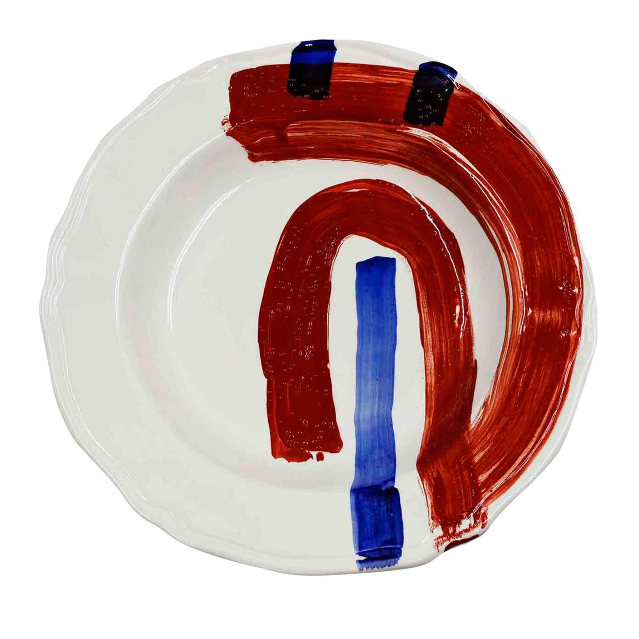 Ręcznie robiony talerz ceramiczny