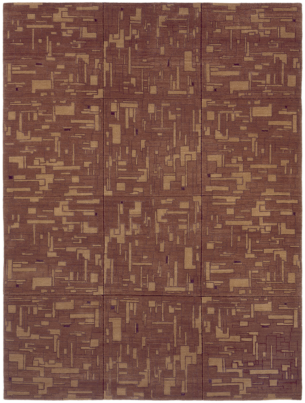 Dywan Map Brown