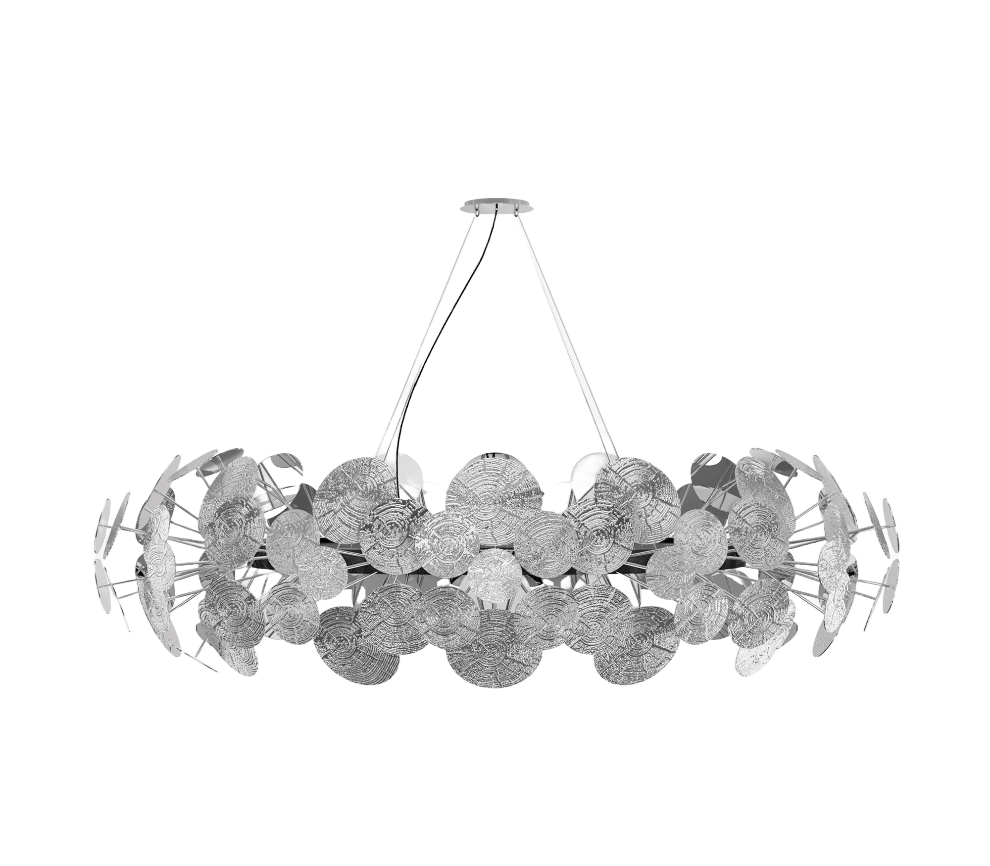 Żyrandol Gravity Silver