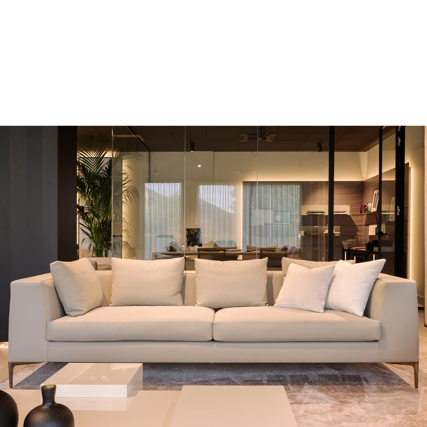 Sofa Meredith rzemieślnicza włoska | Wymiary: Szer. 190 cm | Tapicerka: Tkanina