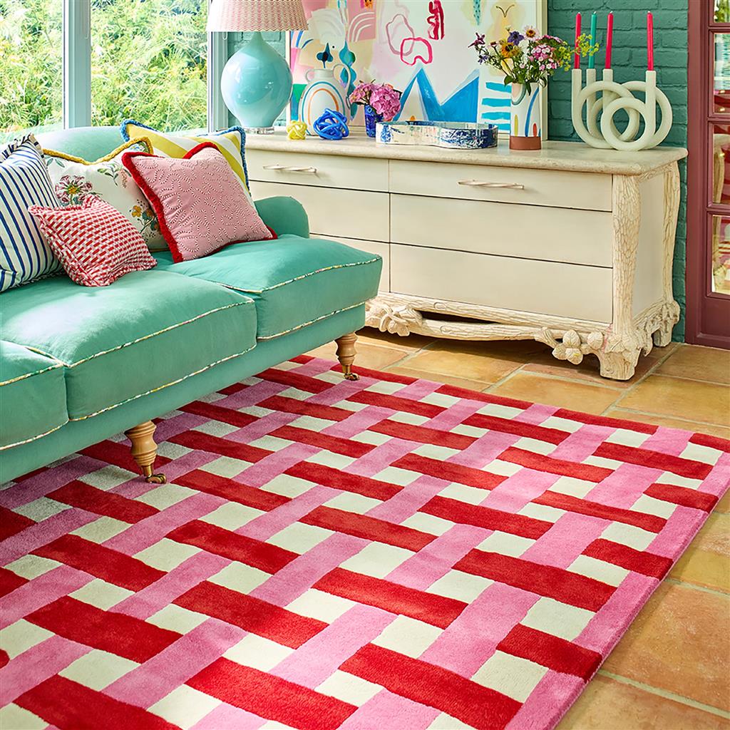 Dywan Basket Weave Coral/Rose | Rozmiar: 200 x 280 cm