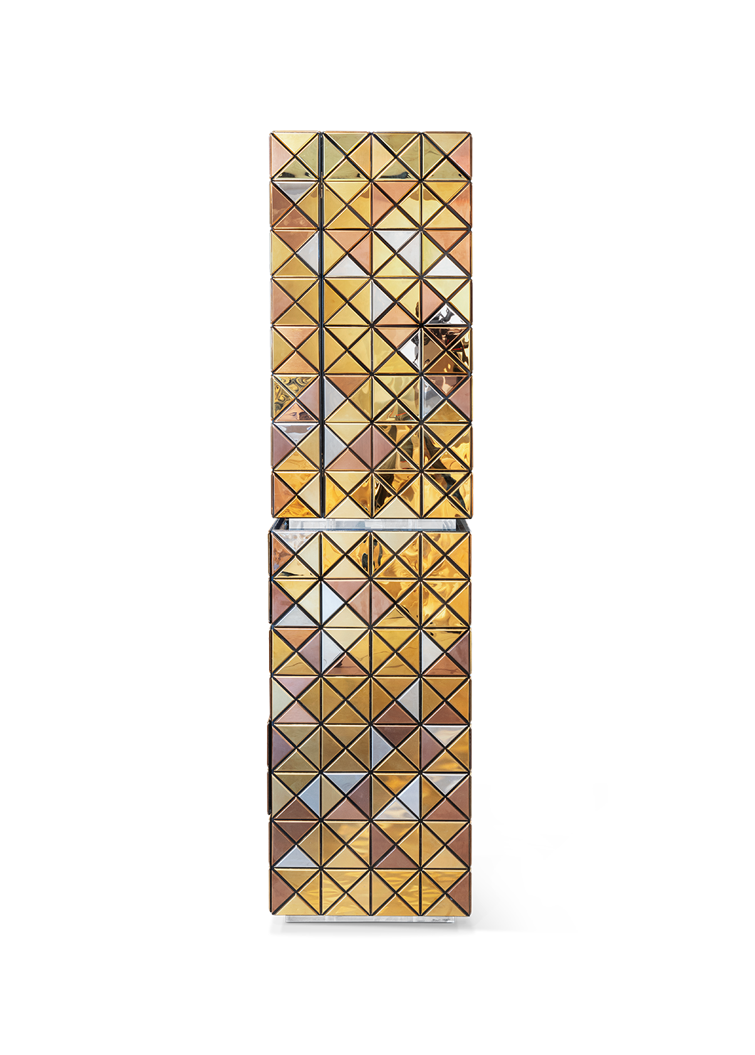 Złota szafka Mosaic II