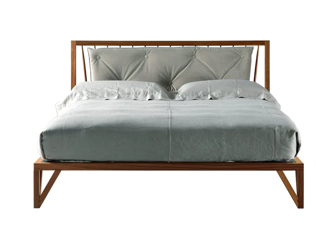 Luksusowe łóżko Leggiadro | Wykończeniowy: Natural solid walnut
